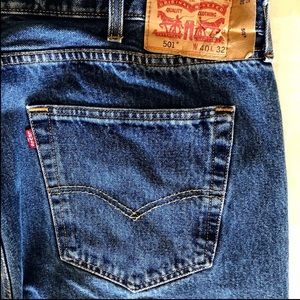 40Wx32L Levi’s 501 Blue Jeans